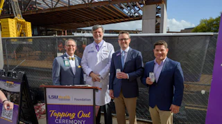 Campus Federal Attends LSU Health Shreveport Topping Out Ceremony